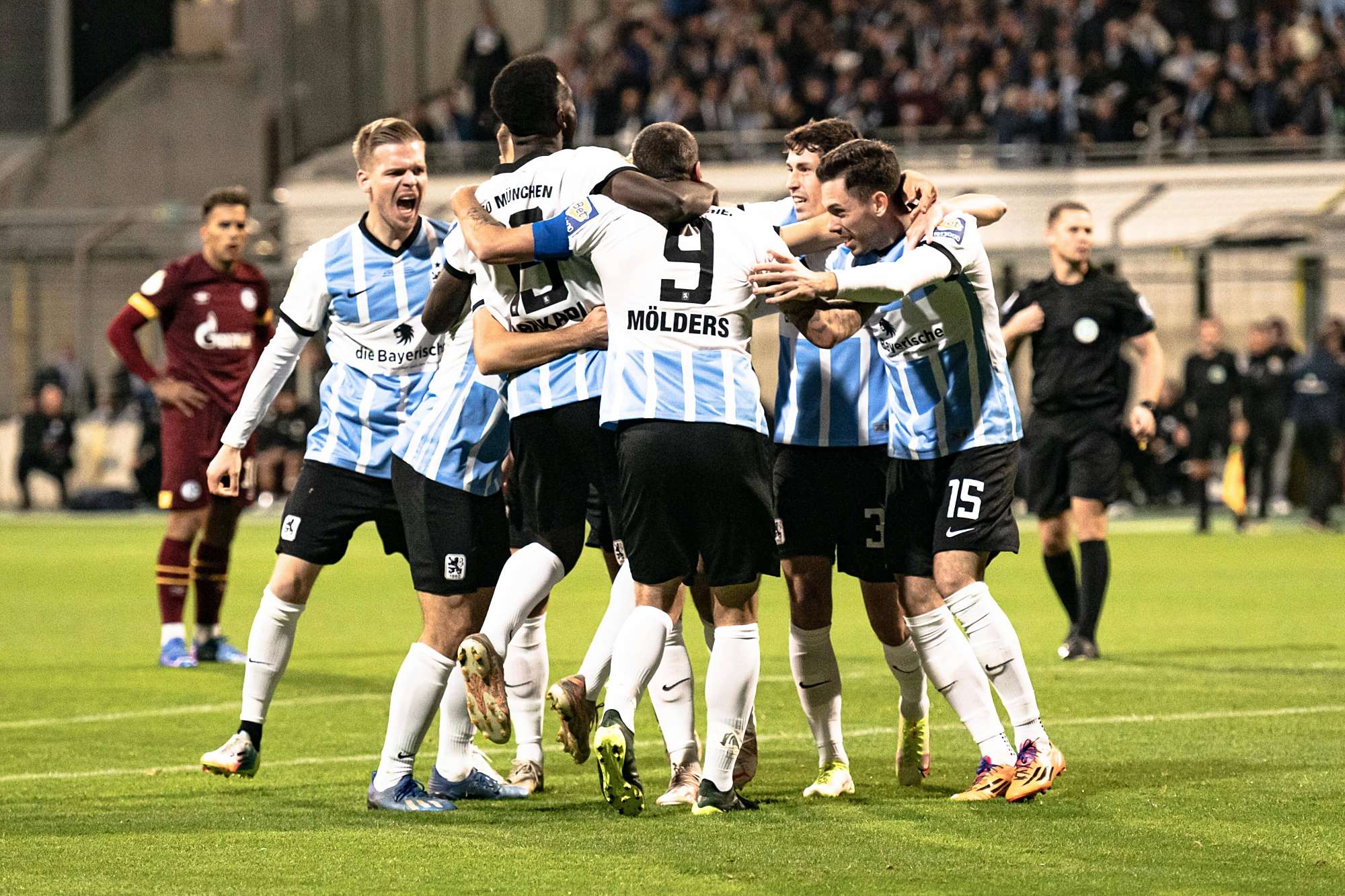 包含沙尔克04陷入保级泥潭，主场不敌慕尼黑1860形势堪忧的词条