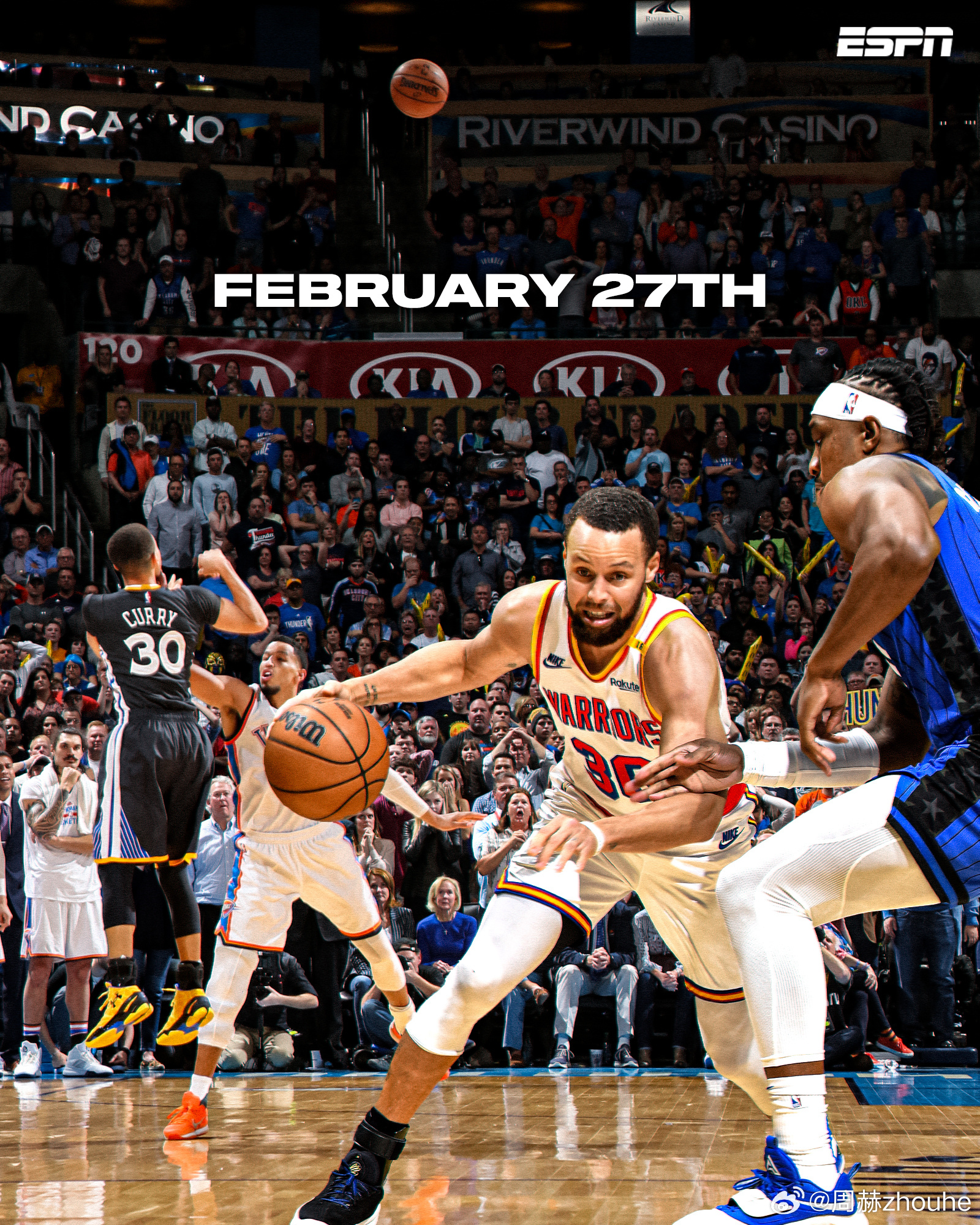 1xBit体育vip注册-勇士客场惨败雷霆，库里独砍30分